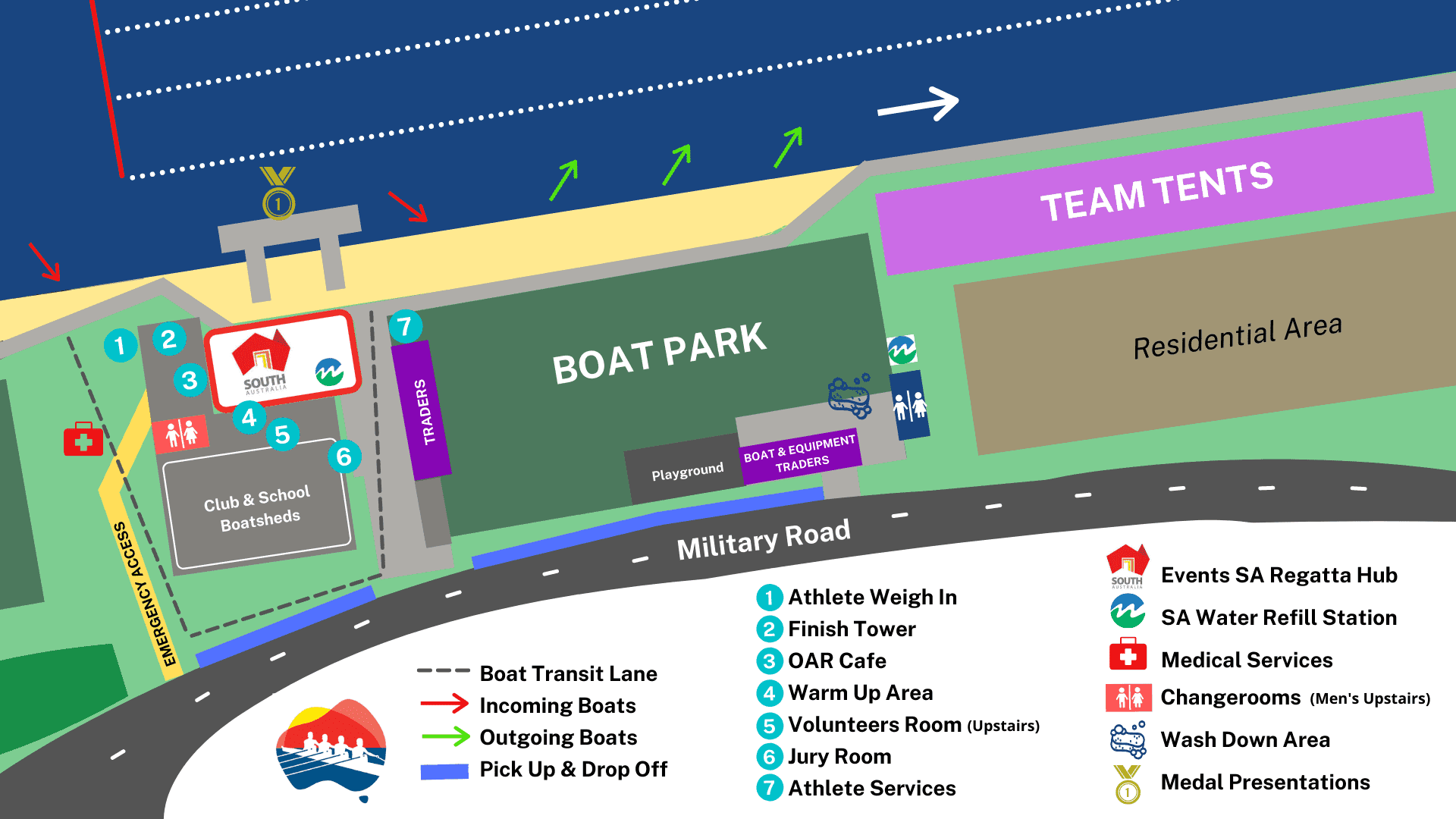 amrc 2021 west lakes site map
