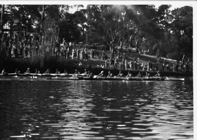 2nd Heat of the Head of the River, 1955, passing Long's Point